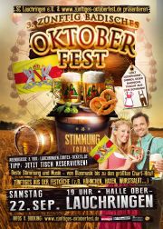 Tickets für 3. zünftig Badisches Oktoberfest Lauchringen am 22.09.2018 - Karten kaufen